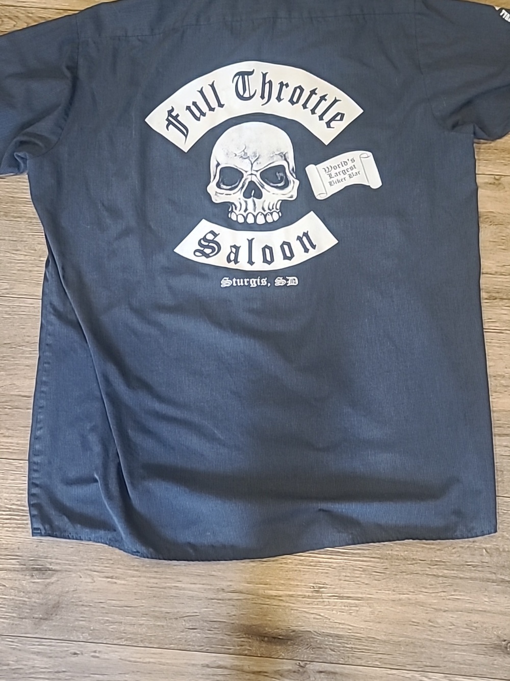 Full Throttle Saloon Biker Button Down Xl, EUC.